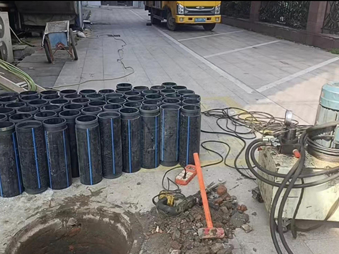 莱阳PE置换管厂家 DN315置换管 非开挖管短管置换